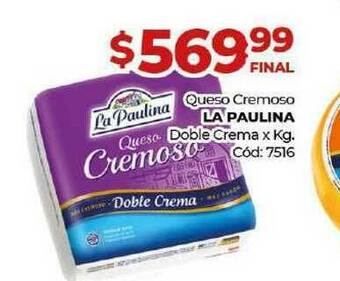Diarco Queso Cremoso La Paulina Doble Crema oferta