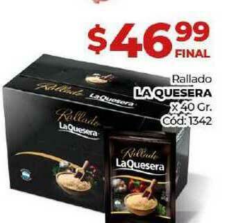 Diarco Rallado La Quesera x 40gr oferta