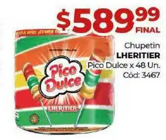Diarco Chupetin Lheritier Pico Dulce x48un oferta