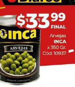 Diarco Arvejas Inca x 350gr oferta
