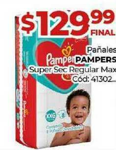 Diarco Pañales Pampers Super Sec Regular Max oferta