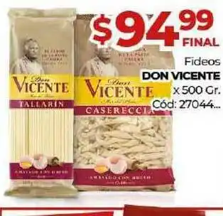 Diarco Fideos Don Vicente x 500gr oferta