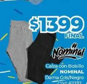 Diarco Calza Con Balsillo Nominal Dama Gris Negro oferta