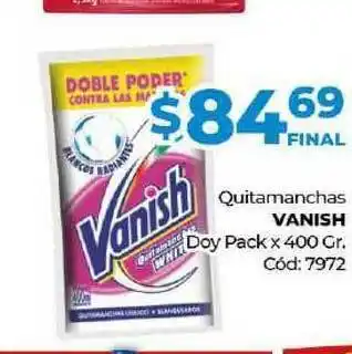 Diarco Quitamanchas Vanish Doy Pack x 400gr oferta