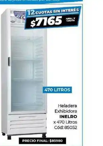 Diarco Heladera Exhibidora Inelro x 470 litros oferta