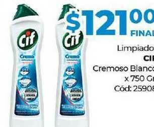 Diarco Limpiador Cif Cremoso Blanco x 750gr oferta