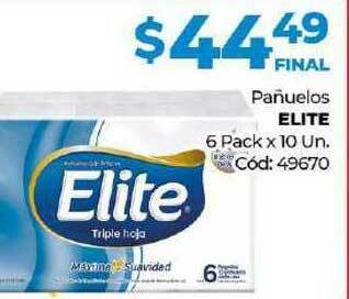 Diarco Elite Pañuelos 6 Pack x 10un oferta