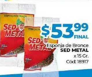 Diarco Sed Metal Esponja De Bronce x 15gr oferta
