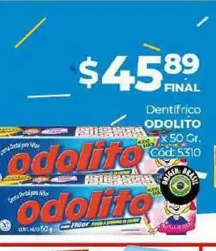 Diarco Odolito Dentifrico x 50gr oferta