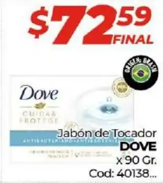 Diarco Dove Jabón de Tocador x 90 Gr. oferta