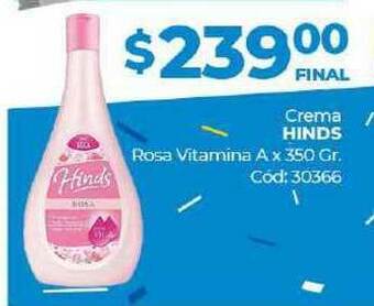 Diarco Hinds Crema Rosa Vitamina A x 350gr oferta