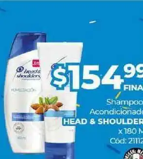 Diarco Head & Shoulder Shampoo Acondicionador x 180ml oferta