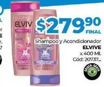 Diarco Elvive Shampoo Y Acondicionador x 400ml oferta