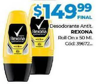 Diarco Rexona Desodorante Antit. Roll On x 50ml oferta