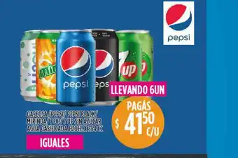 Supermercados Toledo Gaseosa Pepsi Pepsi Black Mirina 7up 7up Sin Azucar Agua Gasificada H2oh! oferta
