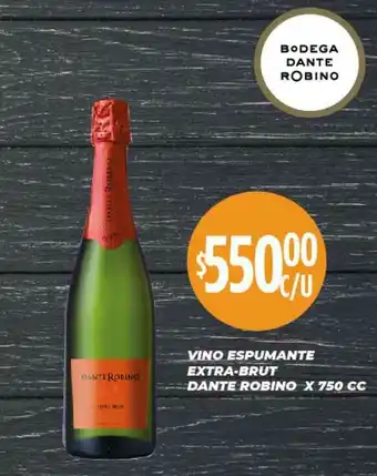 Vino Espumante Extra-brut Dante Robino x 750cc