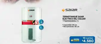 Elebar Saiar Termotanque Saiar Electrico 85l Colgar oferta