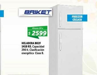 Belgrano Hogar Briket Heladera Bk2f 1410 R3 oferta
