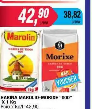 Maxiconsumo Marolio-morixe Harina x 1kg oferta
