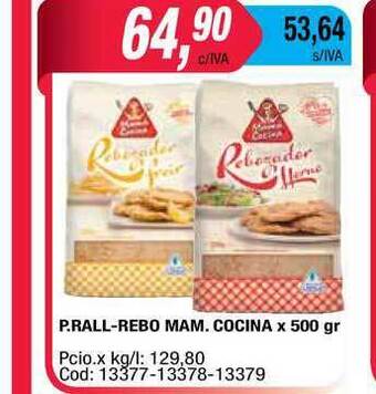 Maxiconsumo P; Rall-rebo Mam. Cocina x 500gr oferta