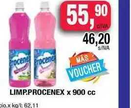 Maxiconsumo Procenex Limp. x 900cc oferta