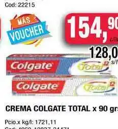 Maxiconsumo Colgate Crema Total x 90gr oferta