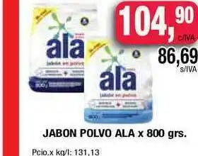 Maxiconsumo Ala Jabon Polvo x 800grs oferta