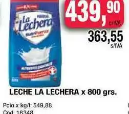 Maxiconsumo La Lechera Leche x 800grs oferta