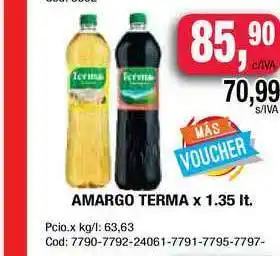 Maxiconsumo Amargo Terma x 1.354lt oferta