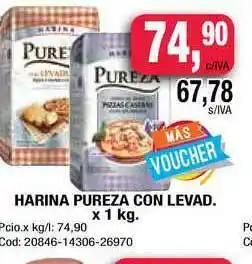 Maxiconsumo Pureza Harina Con Levad. x 1kg oferta