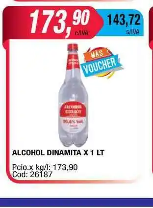 Maxiconsumo Alcohol Dinamita x 1lt oferta