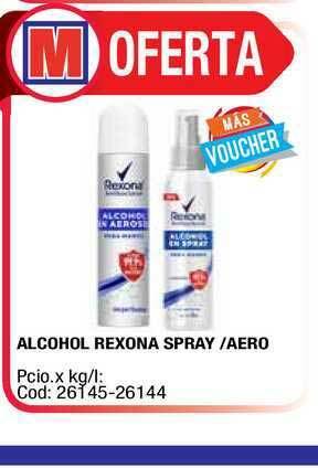 Maxiconsumo Rexona Alcohol Spray Aero oferta