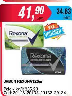 Maxiconsumo Rexona Jabon x 125gr oferta