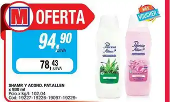 Maxiconsumo Pat. Allen Shamp. Y Acond. x 930ml oferta