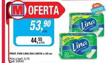 Maxiconsumo Lina Prot. Fem Dia Linita x 20un oferta