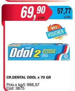 Maxiconsumo Odol Cr. Dental x 70gr oferta