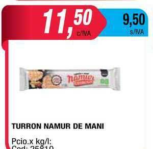 Maxiconsumo Turron Namur De Mani oferta