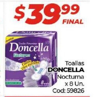 Diarco Doncella Toallas Nocturna x 8 Un. oferta