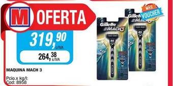 Maxiconsumo Maquina Mach 3 oferta