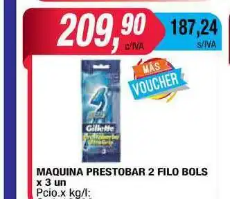 Maxiconsumo Maquina Prestobar 2 Filo Bols x 3un oferta