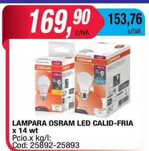 Maxiconsumo Lampara Osram Led Calid-fria x14wt oferta