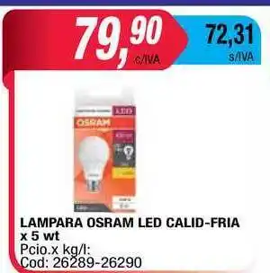 Maxiconsumo Lampara Osram Led Calid-fria x 5wt oferta