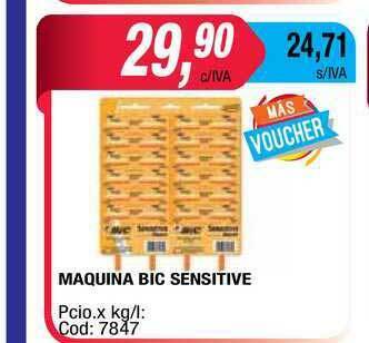 Maxiconsumo Maquina Bic Sensitive oferta