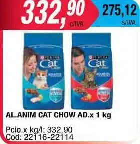 Maxiconsumo Cat Al. Anim Chow Ad. x 1kg oferta