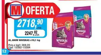 Maxiconsumo Whiskas Al. Anim x 10,1kg oferta