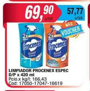 Maxiconsumo Procenex Limpiador Espec x 420ml oferta