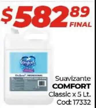 Diarco Comfort Suavizante Classic x 5 Lt. oferta