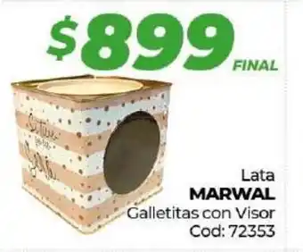 Diarco Marwal Lata Galletitas con Visor oferta