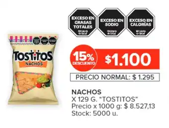 Carrefour NACHOS X 129 G. "TOSTITOS" oferta
