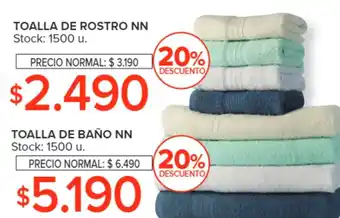 Carrefour TOALLA DE ROSTRO NN oferta